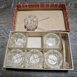 Antique Glass Set For Spices