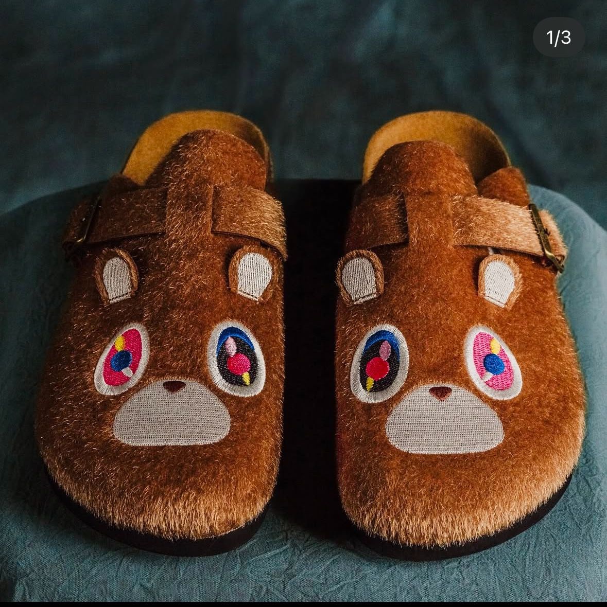 Kanye West Custom Horsehair Graduation Birkenstocks