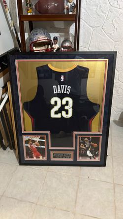 Anthony Davis Signed Framed New Orleans Pelicans Jersey