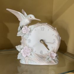 Antique Hummingbird Clock 