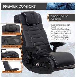 x rocker wireless pro series video rocker with vibration Amazon.com: X Rocker Pro Lounging Video Gaming Pedestal Chair with  Armrests, Built-in Audio & Vibration via Wireless Bluetooth, Foldable,  Vegan Leather, 300 lbs Max, Black : Home & Kitchen main image 0