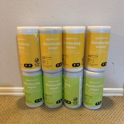 Clorox Disinfecting Cleaning Wipes Lemon Scent, 80 Count Each - 8 Pack