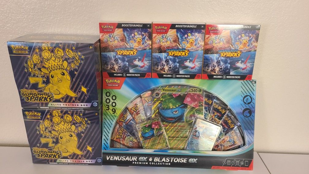 Surging Sparks LOT (ETB/BUNDLES/COLLECTION)