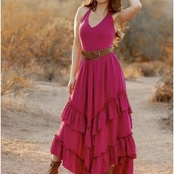 Beautiful maxi dress Fuschia NEW