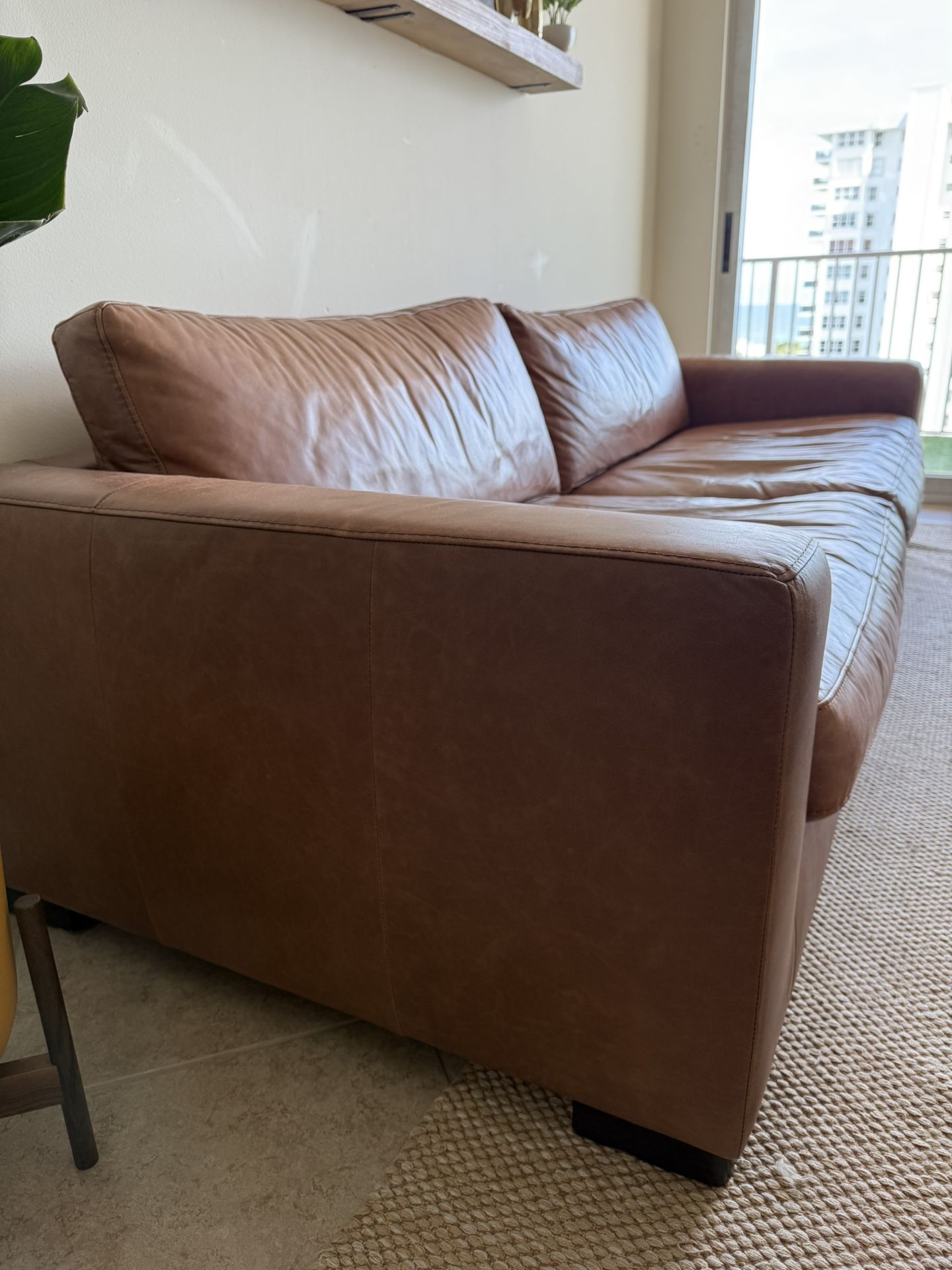 Tan Leather Couch