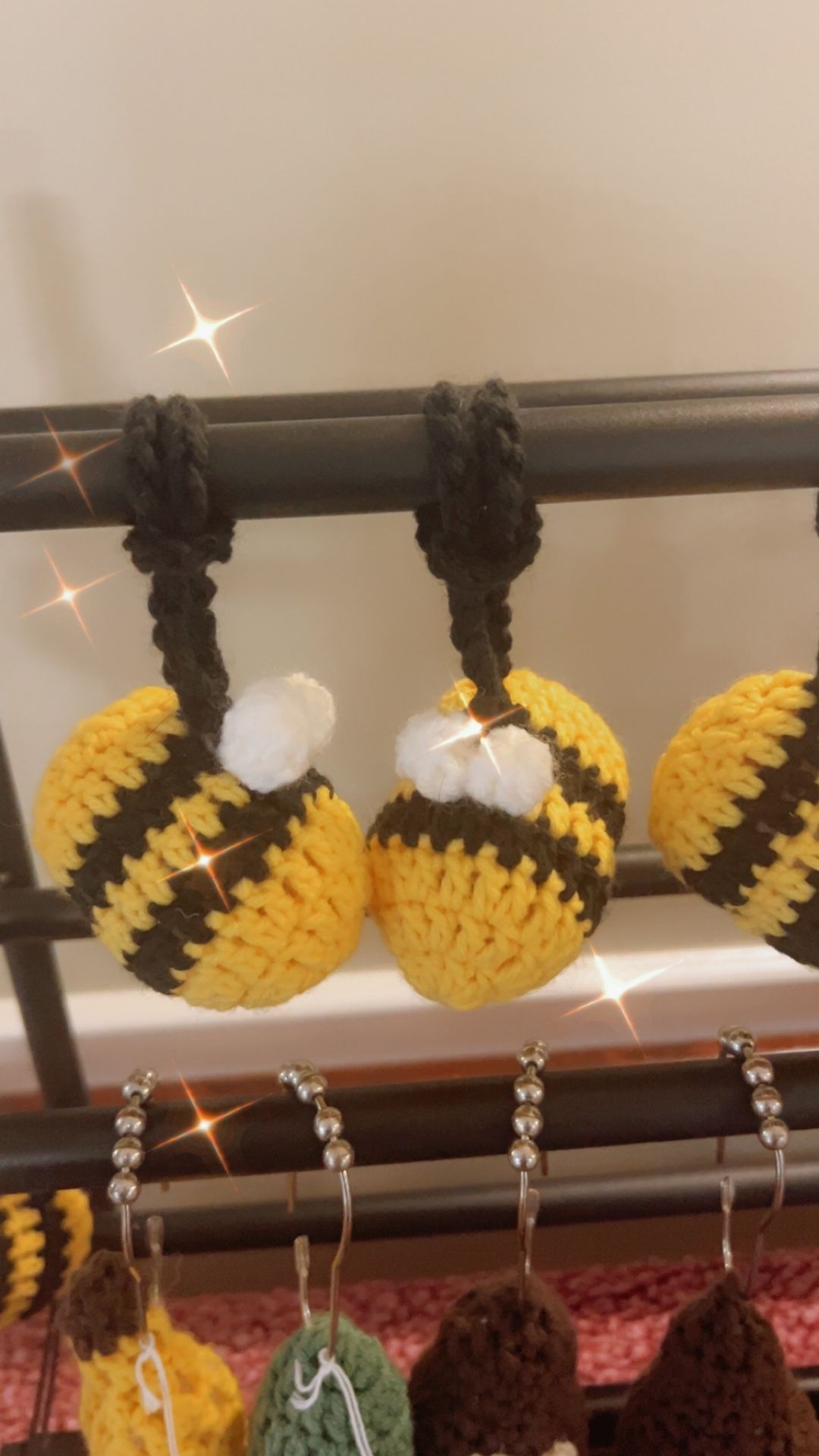 Chunky Bee Keychain