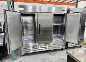 ETL NSF🧊 Chumart 80 7/8" Reach-In Freezer 3 Door Commercial 