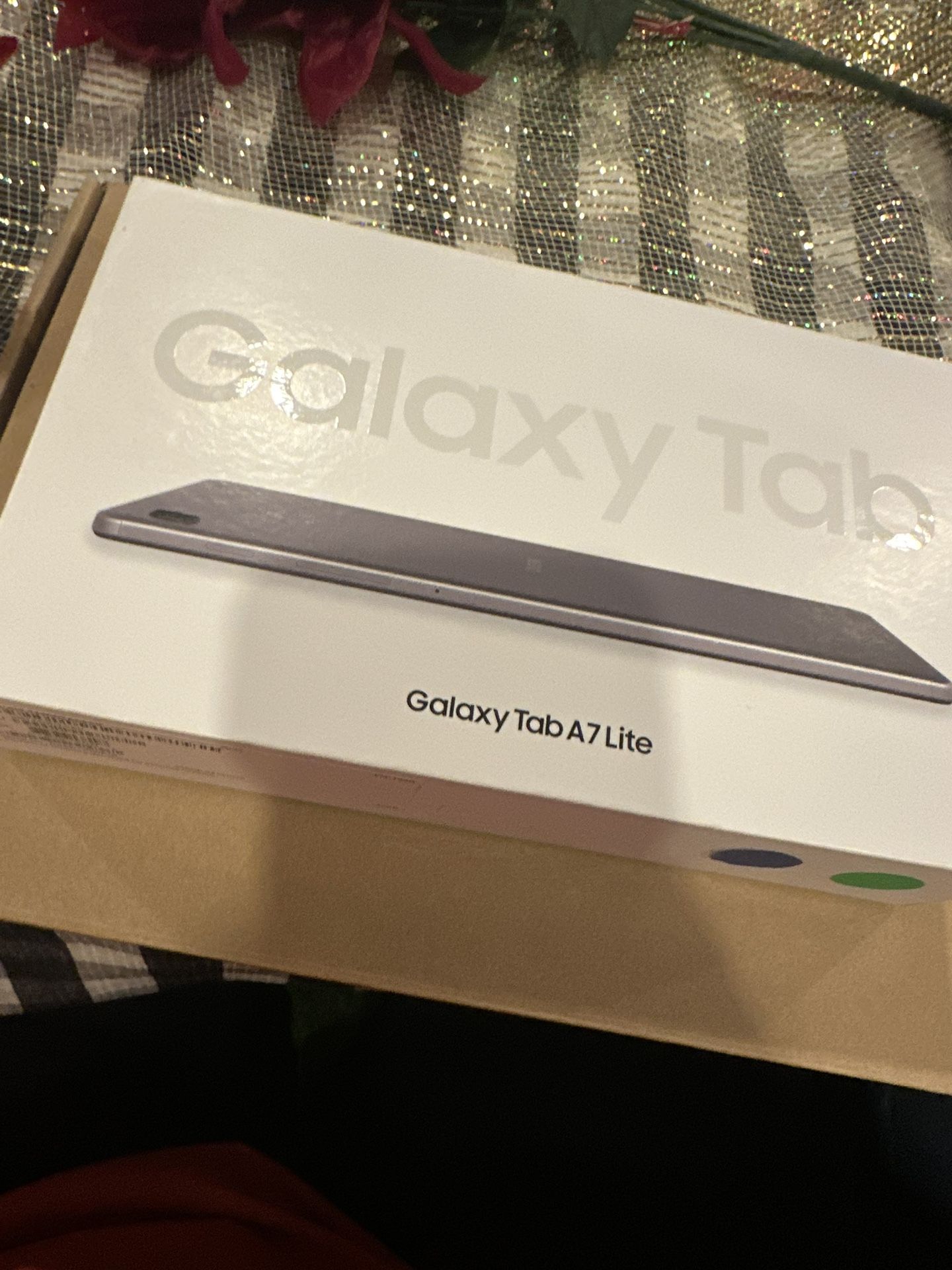 Galaxy Tab A7 Lite And A Wireless Keyboard