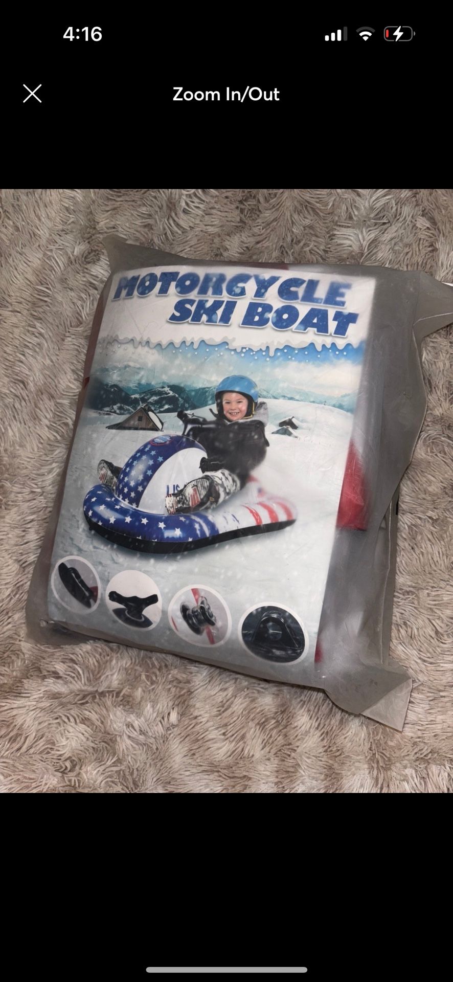 Motorcycle ski Boat