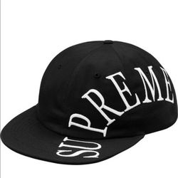 Supreme Side-Arc 6-Panel Black Cap