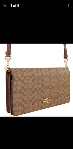 Coach Signature Crossbody Clutch Bag