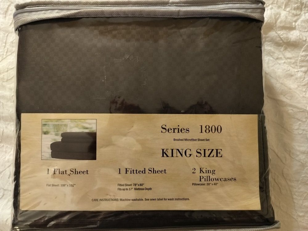 Brown King Size Sheet  Set 