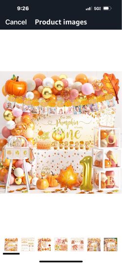 Fall Pumpkin Baby’s 1st Birthday decor