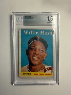 Willie mays San Francisco giants baseball card graded vintage rare