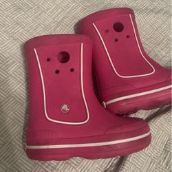 Crocs Pink Rain boots