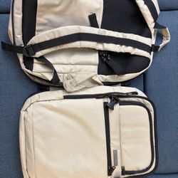 Duchamp khaki backpack