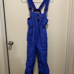 Obermeyer Snow Bib Overall Pants Ski Snowboard Size 7-8 Blue Kids