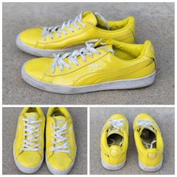 PUMA Yellow Patent Leather Shoes