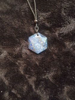 Lapis lazuli hexagon gemstone