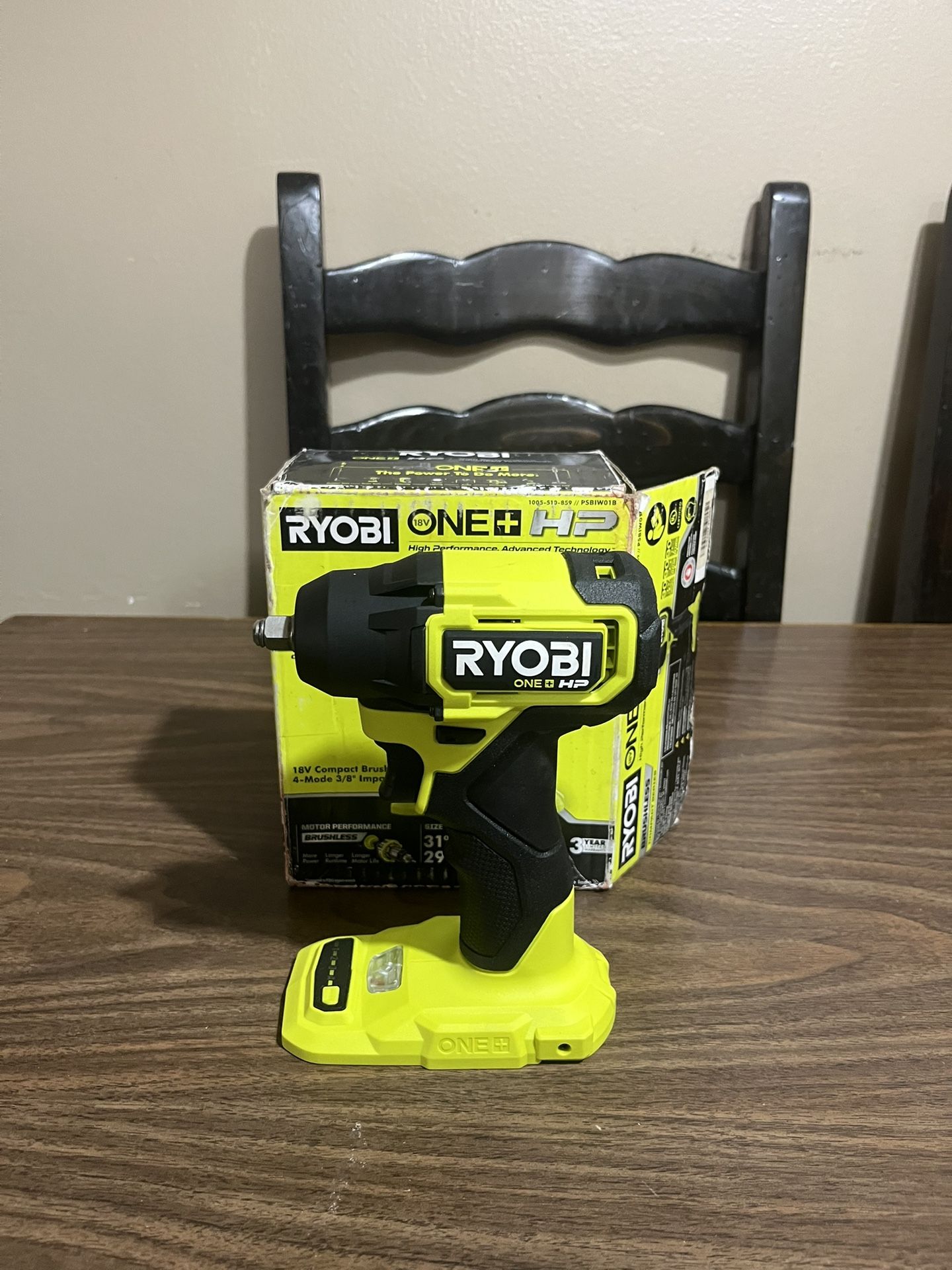 Ryobi 18v ONE+ HP Brushless Compact 3/8” Impact Wrench