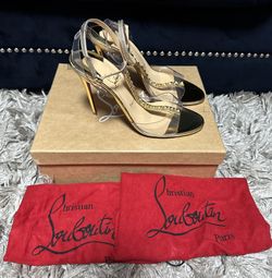 Christina Louboutin Gold sandle