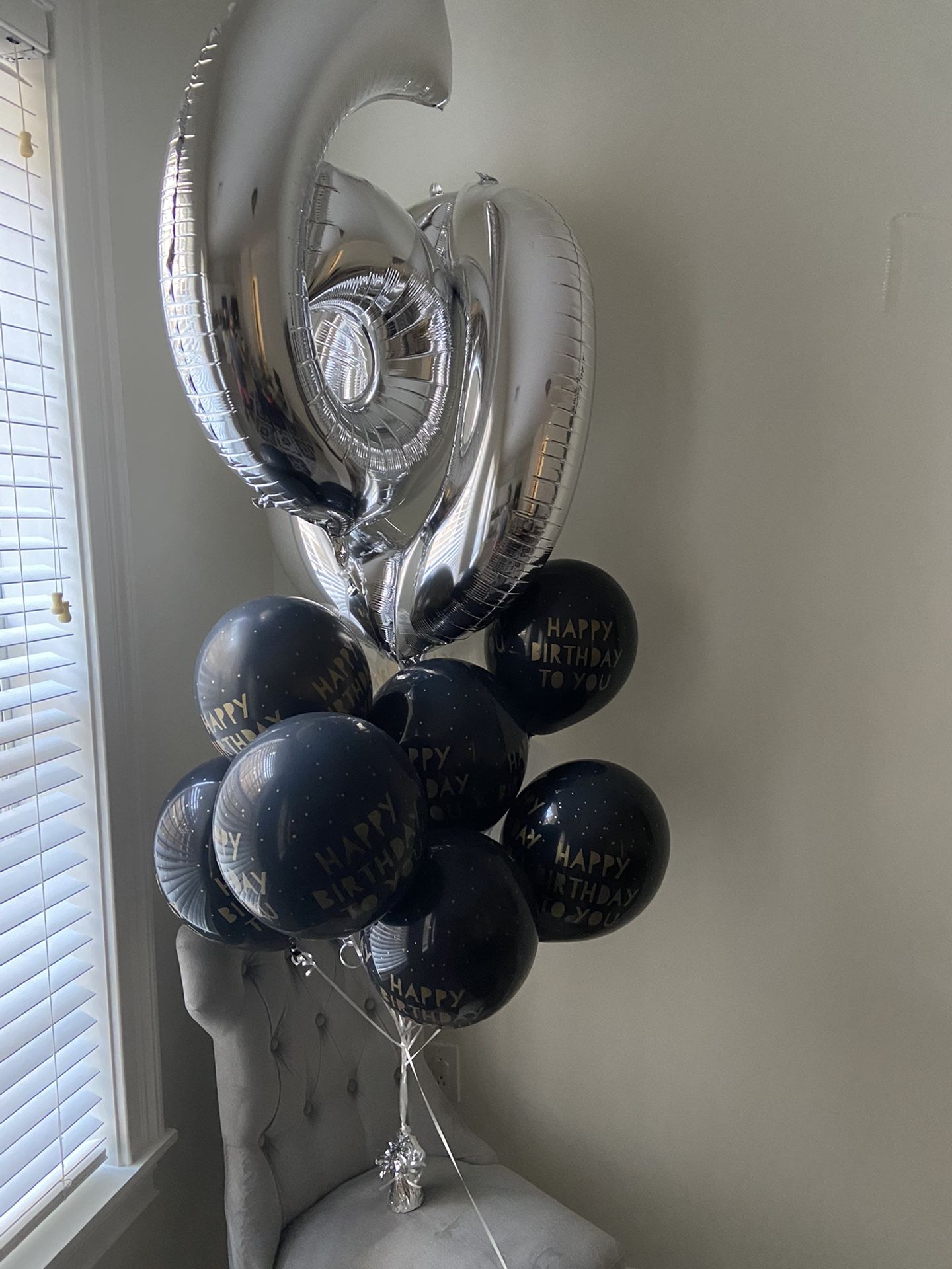 60th Birthday balloons Set