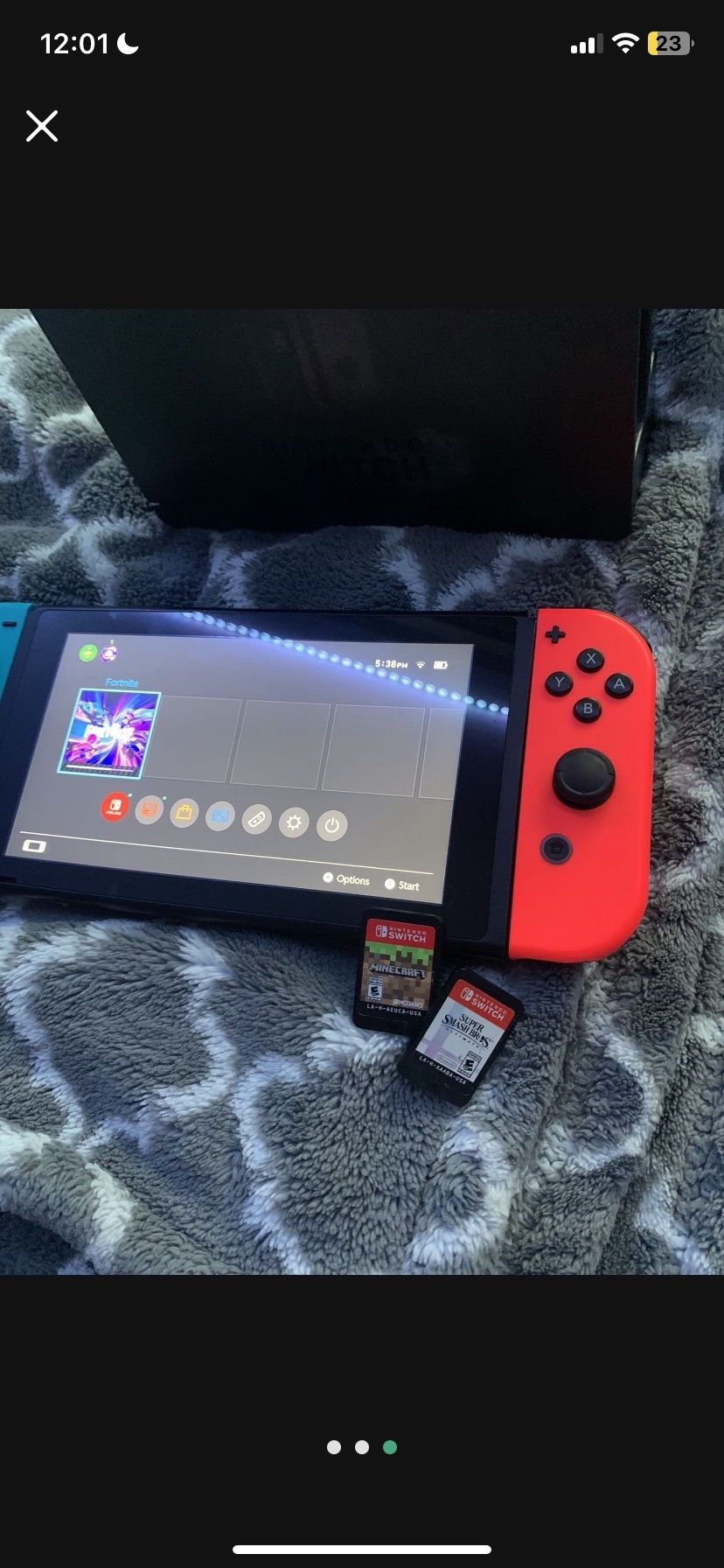Nintendo Switch (Comes With Games)