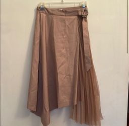 Asymmetrical Pleated Skirt