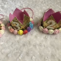 Baby’s birthday crowns