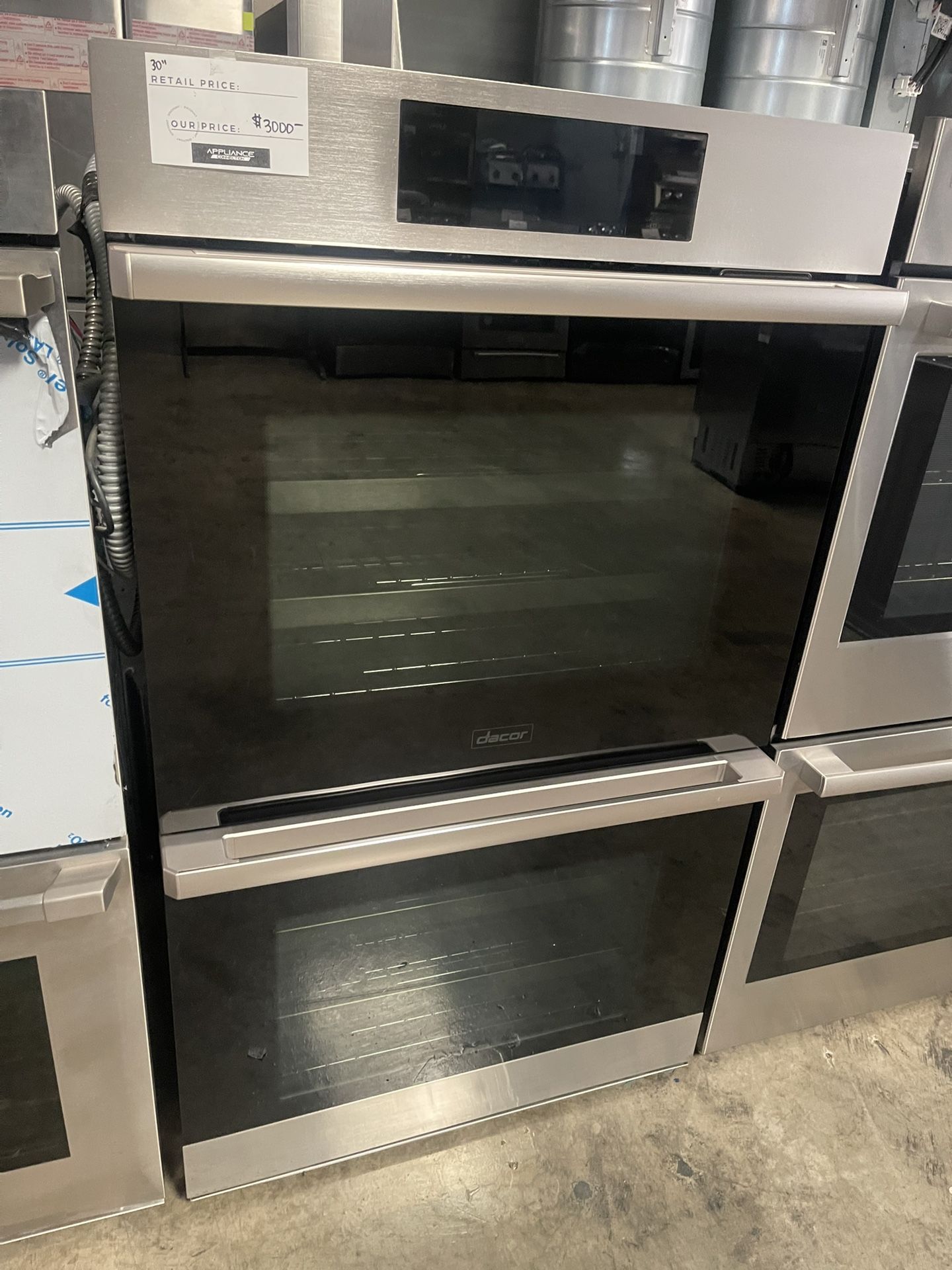 DACOR 30 INCH WIDE DOUBLE WALL OVEN