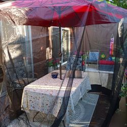 PATIO Umbrella Netting 9X11 ADJUSTABLE 