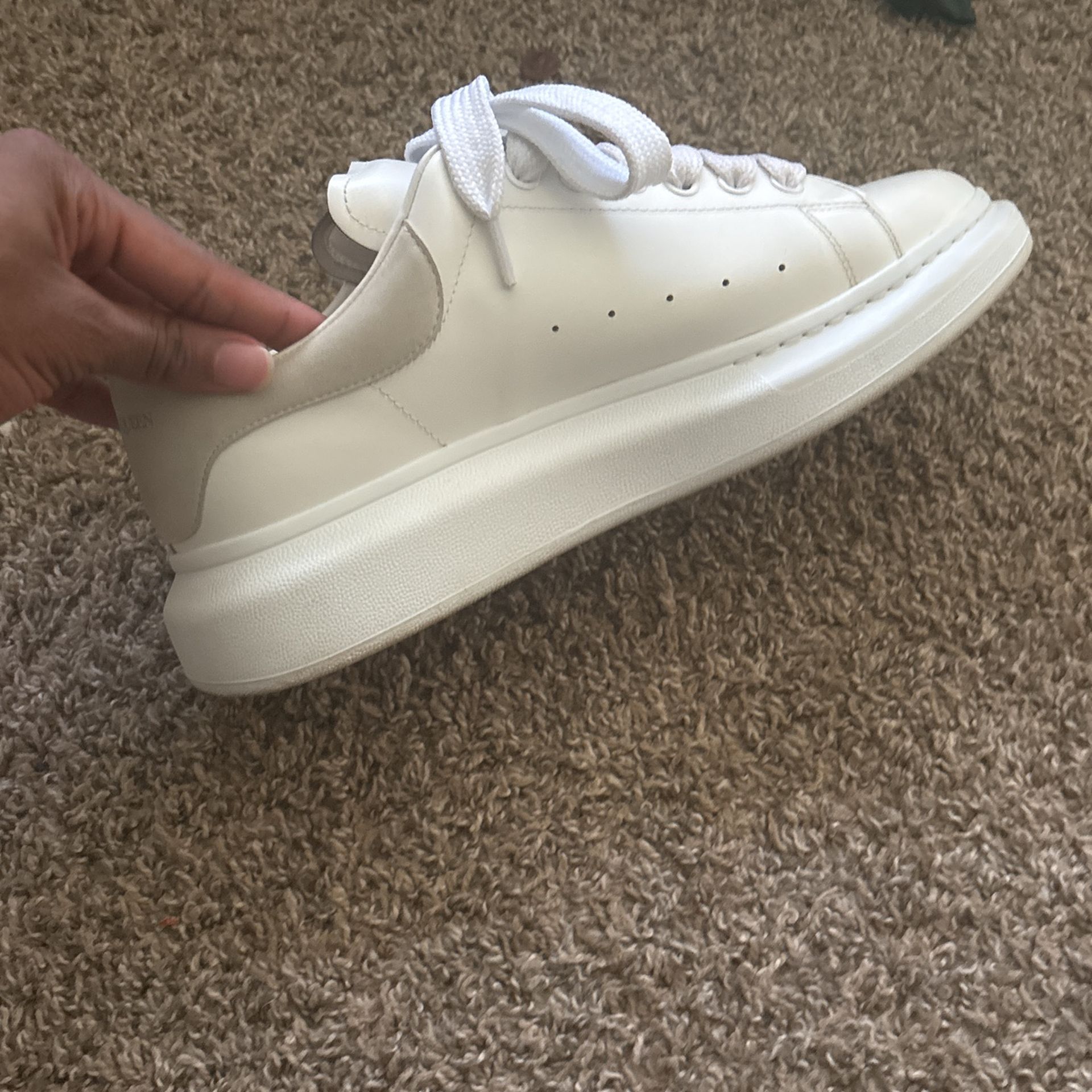 White Alexander McQueens Size:12
