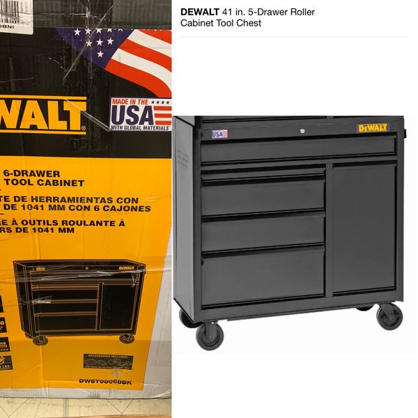 DEWALT 41 in. 5-Drawer Roller Cabinet Tool Chest for Sale in El Monte, CA - OfferUp