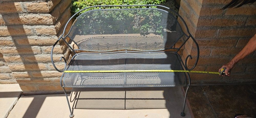 Outdoor Bench And Side Table