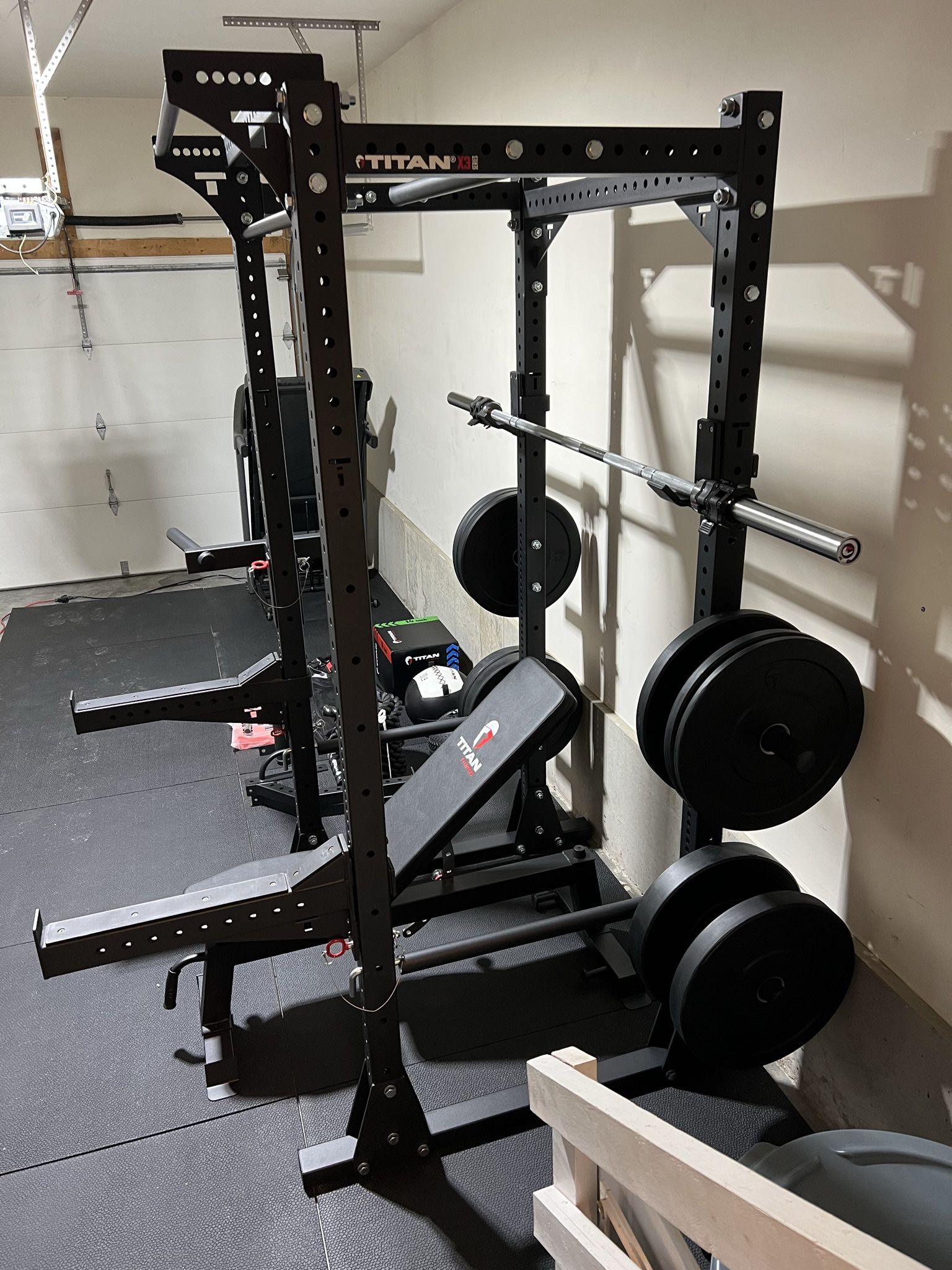 Titan Fitness X-3 Flat Foot Garage Gym