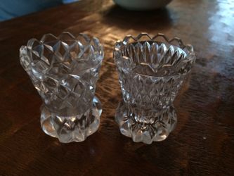 Crystal toothpick holders