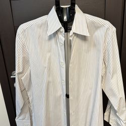 Hugo Boss Pin Striped Men’s Dress Shirt Regular Fit 16 32/33