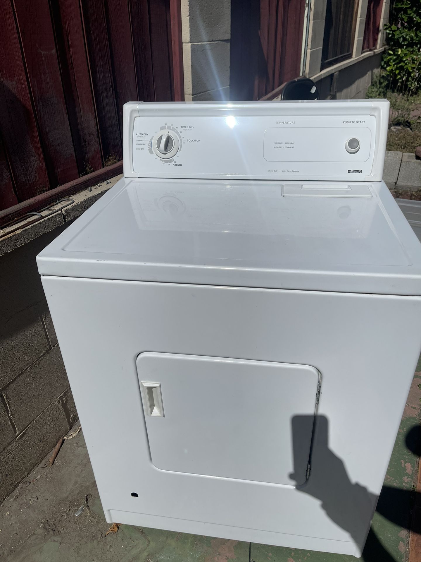 Kenmore gas dryer With Vent Hose And Gas Line