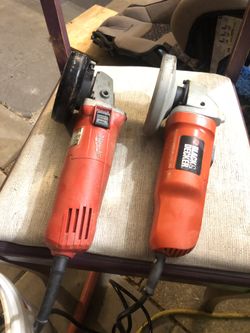 Milwaukee And black and decker grinder