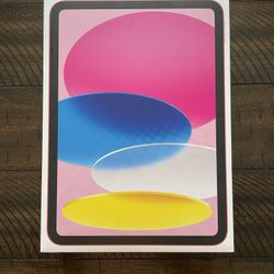 Apple iPad 10.9-inch Wi-Fi, Pink 64GB (2022, 10th generation) *Brand New