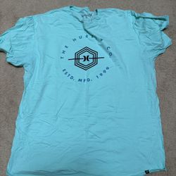 Hurley Aqua Blue Shirt- Men’s XL