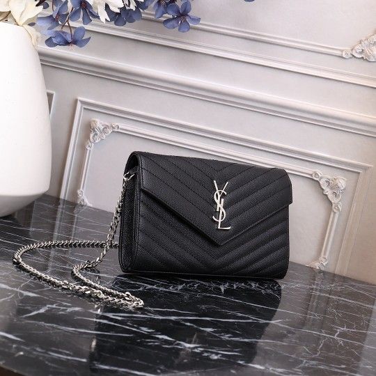 YSL Cassandre envelope flap wallet on chain