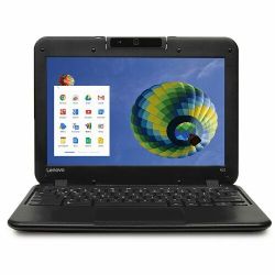 Lenovo N22 Chromebook Celeron N3050 Dual-Core 1.6GHz 2GB 16GB eMMC 11.6" Chromebook Chrome OS w/Cam & BT (Black) - C