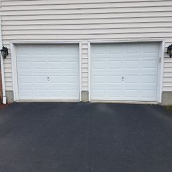 Two single garage doors