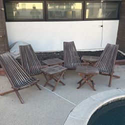 Patio Chairs and Small Table 