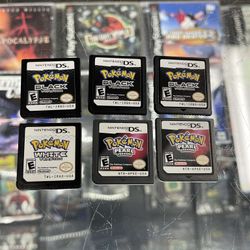 Pokemon DS Games $85-$100 Each Gamehogs 11am-7pm