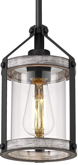 HANASS Farmhouse Glass Pendant Light Fixtures