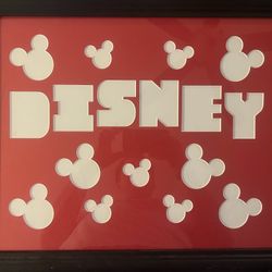 Lupos A Gallery Framed Decorative Stencil “Disney” with Mickey Ears