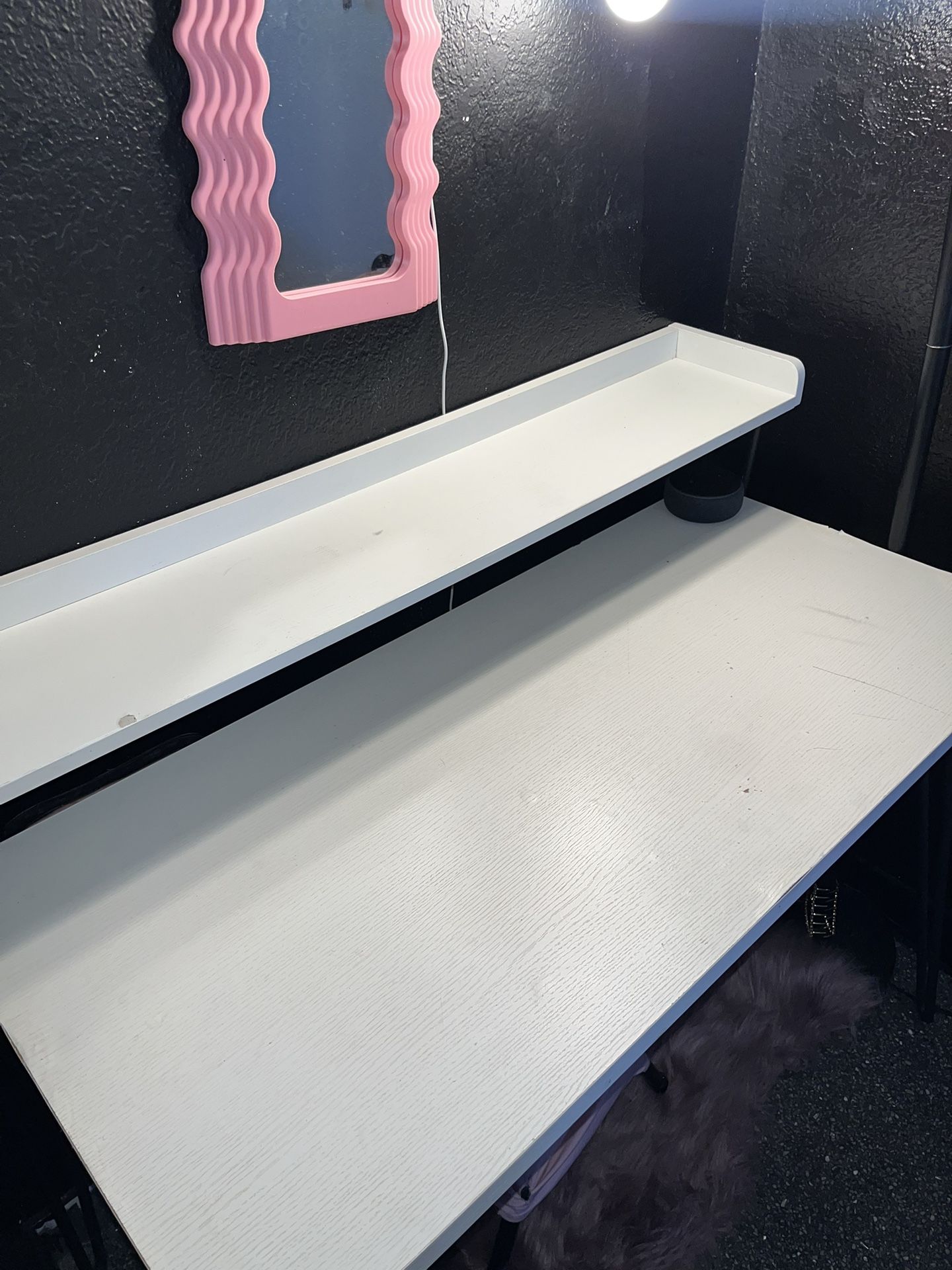 White Vanity Desk