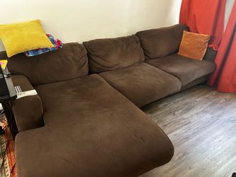 Brown sectional sofa